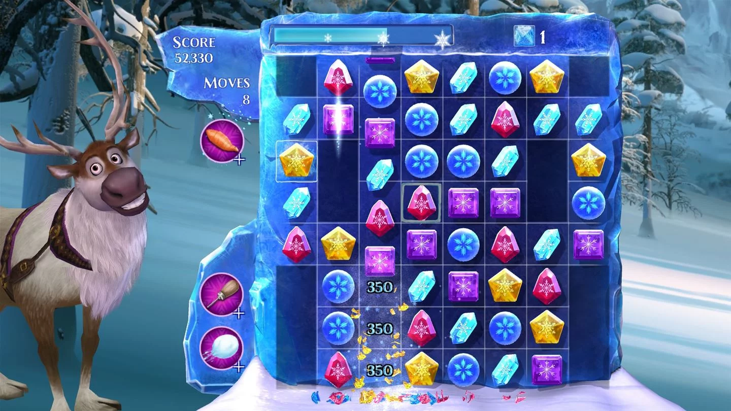 Изображение игры: Frozen Free Fall: Snowball Fight