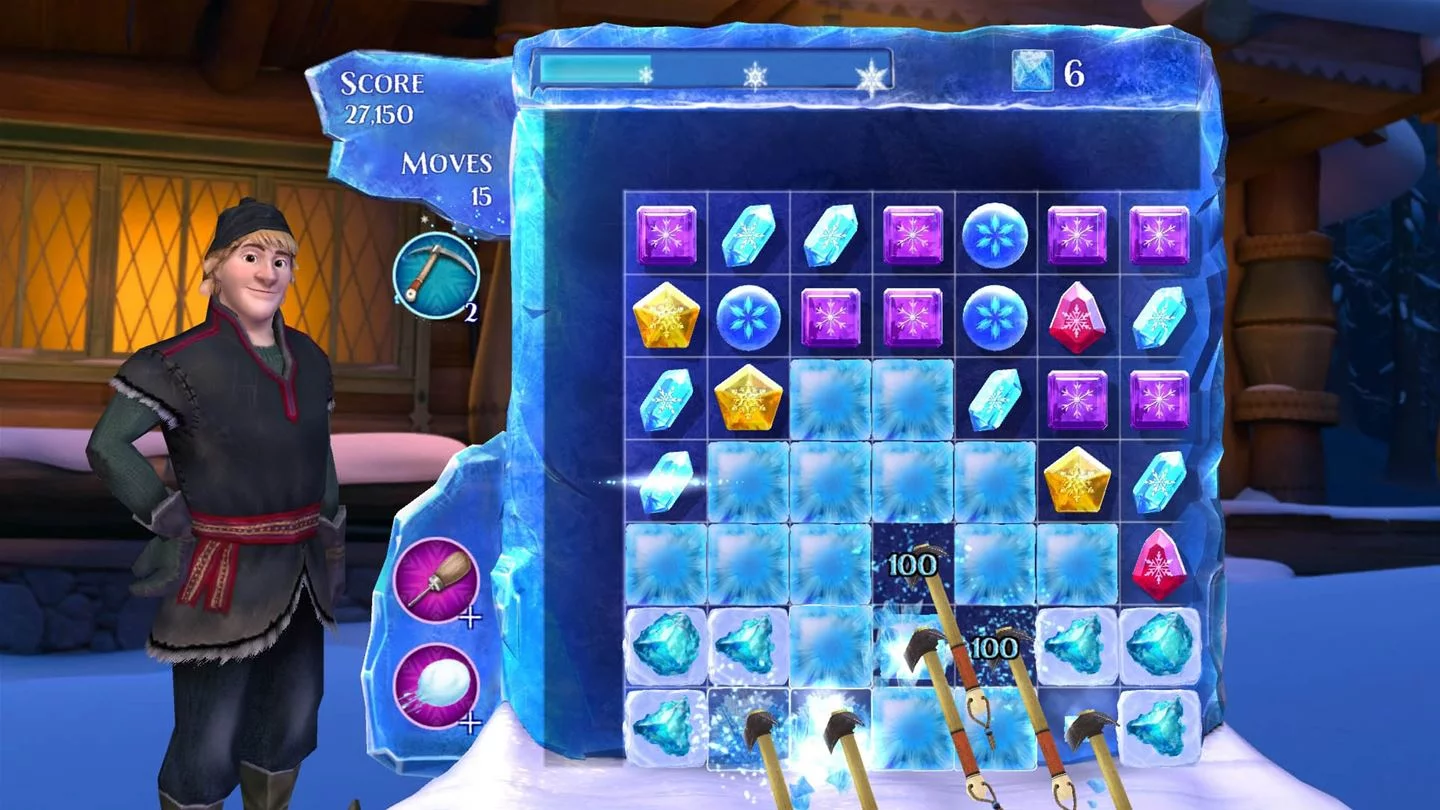 Изображение игры: Frozen Free Fall: Snowball Fight