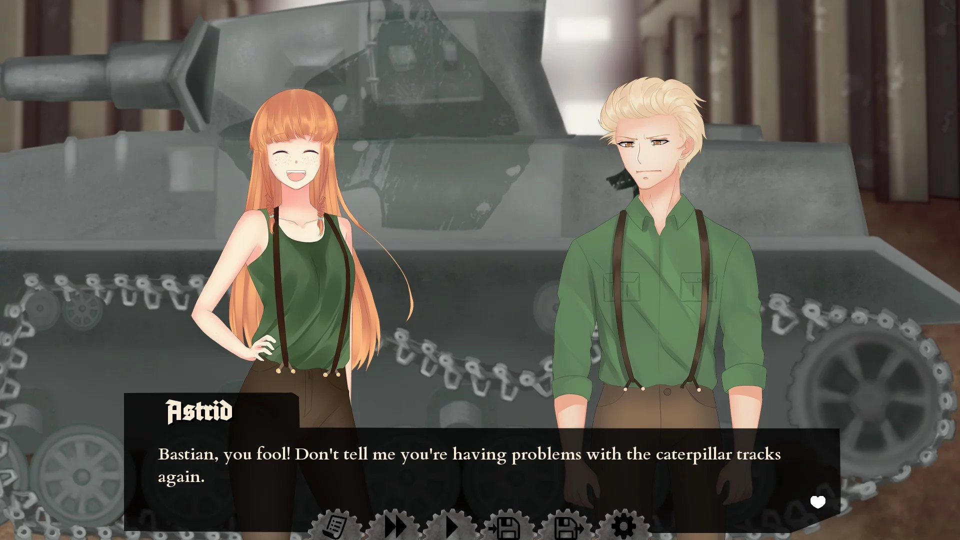 Изображение игры: Panzer Hearts - War Visual Novel
