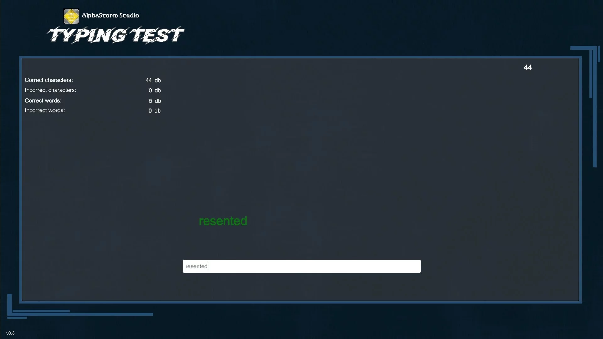 Изображение игры: Typing Test