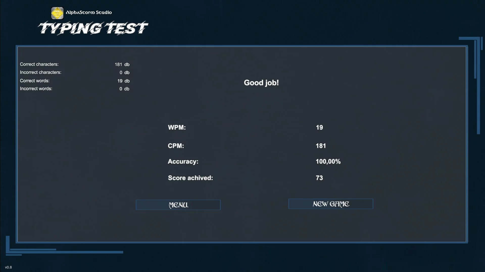 Изображение игры: Typing Test