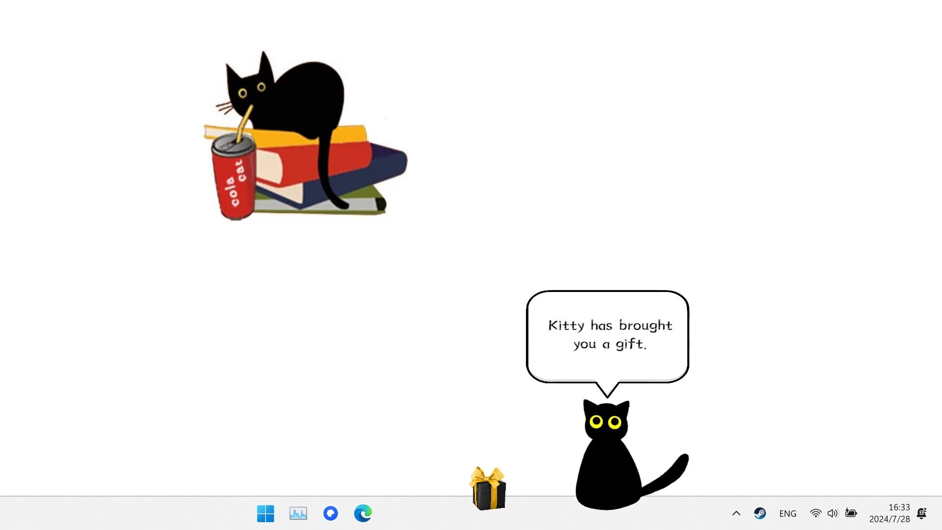 Изображение игры: Cat On My Desktop