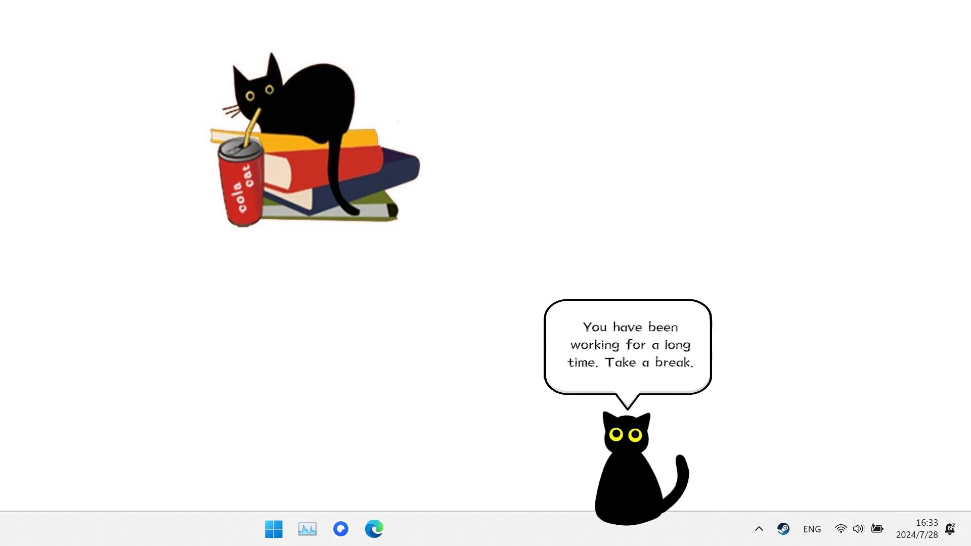 Изображение игры: Cat On My Desktop