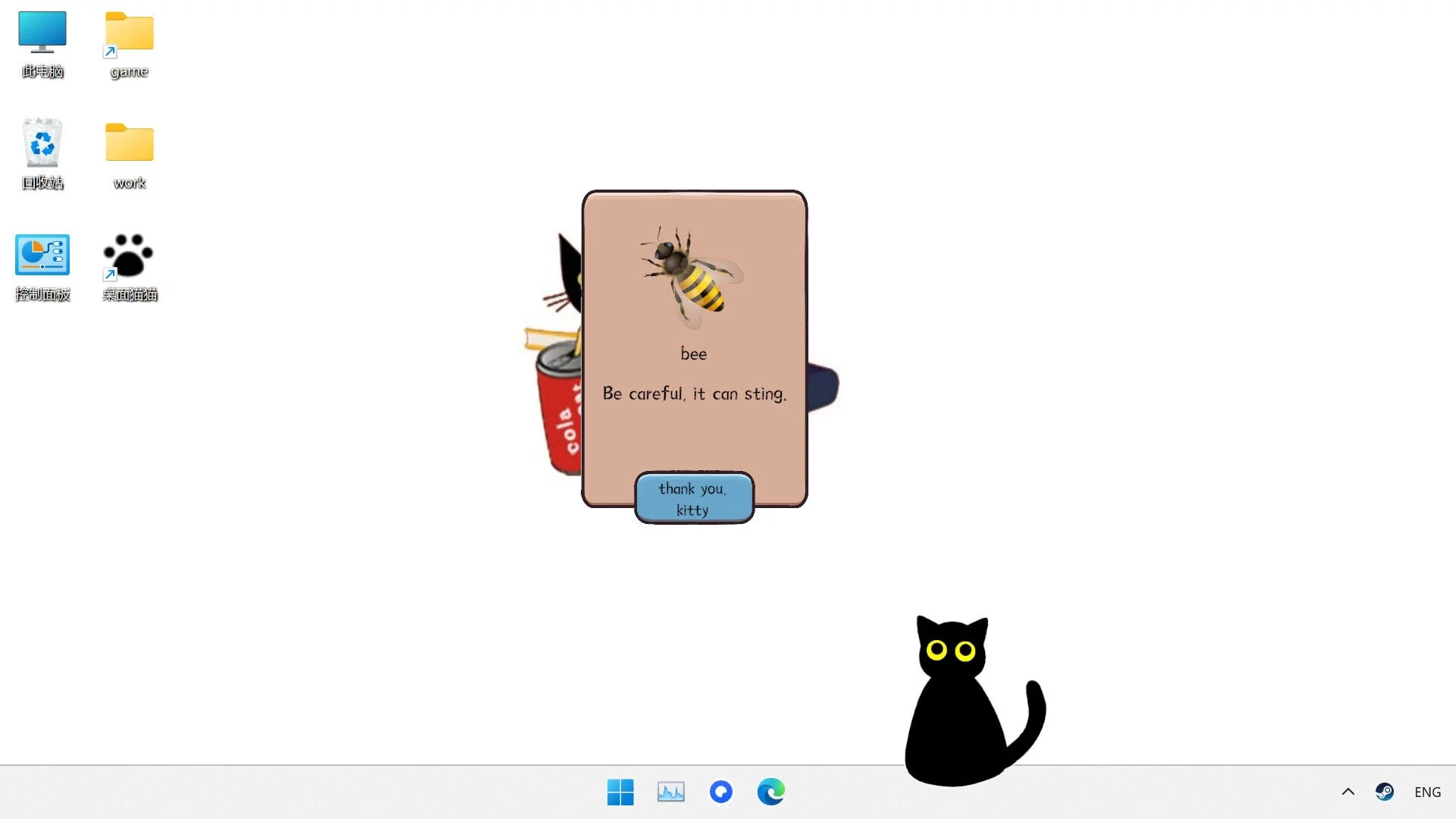 Изображение игры: Cat On My Desktop