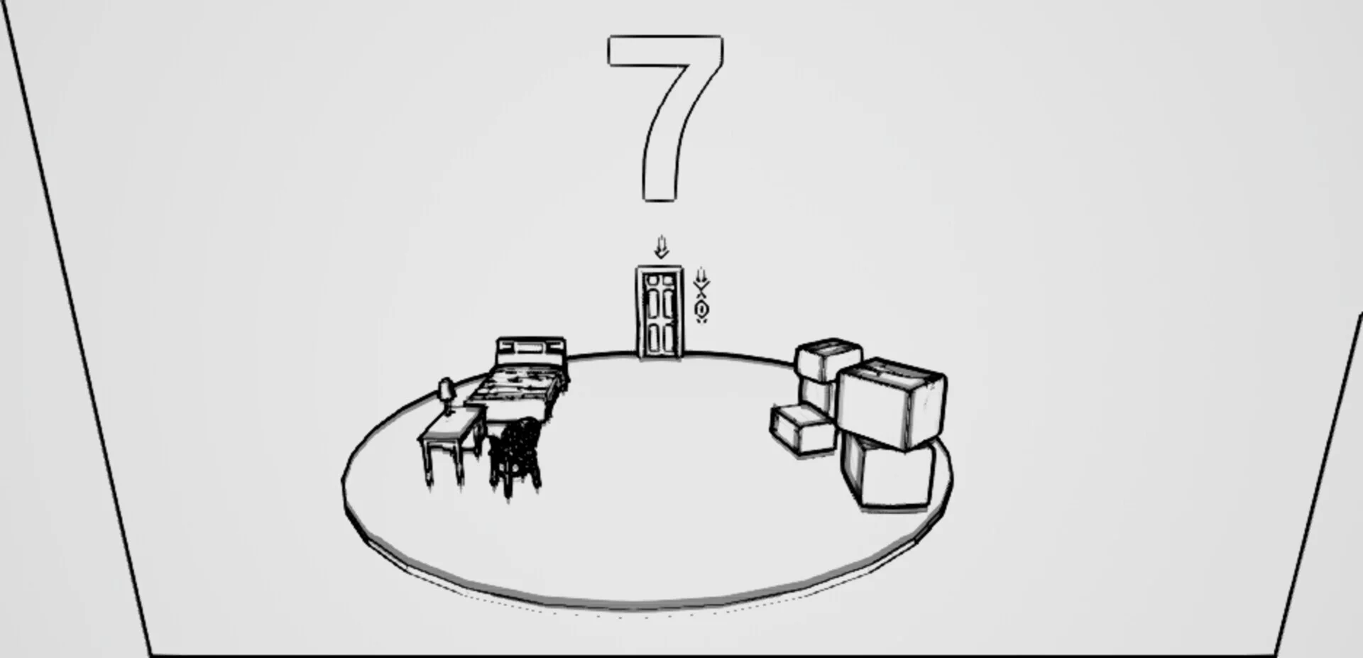 Изображение игры: A room you can't exit unless you find the numbers