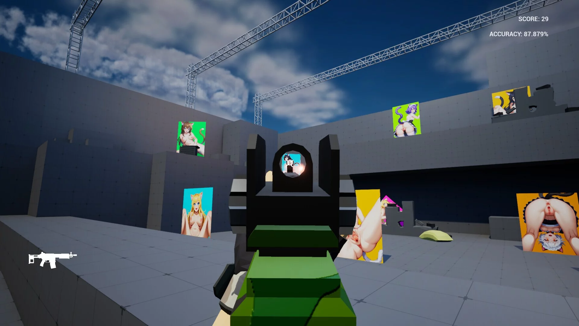 Изображение игры: Catgirl Aim Trainer