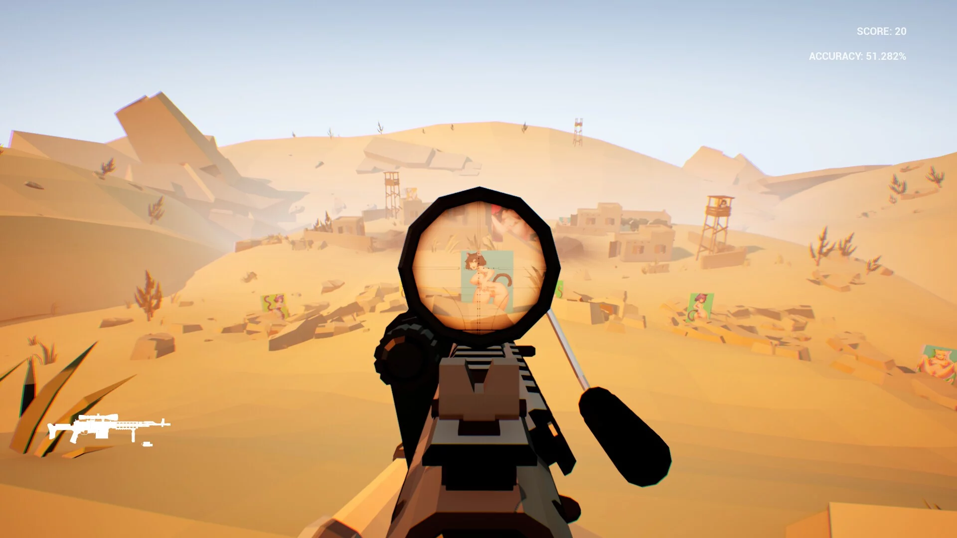 Изображение игры: Catgirl Aim Trainer