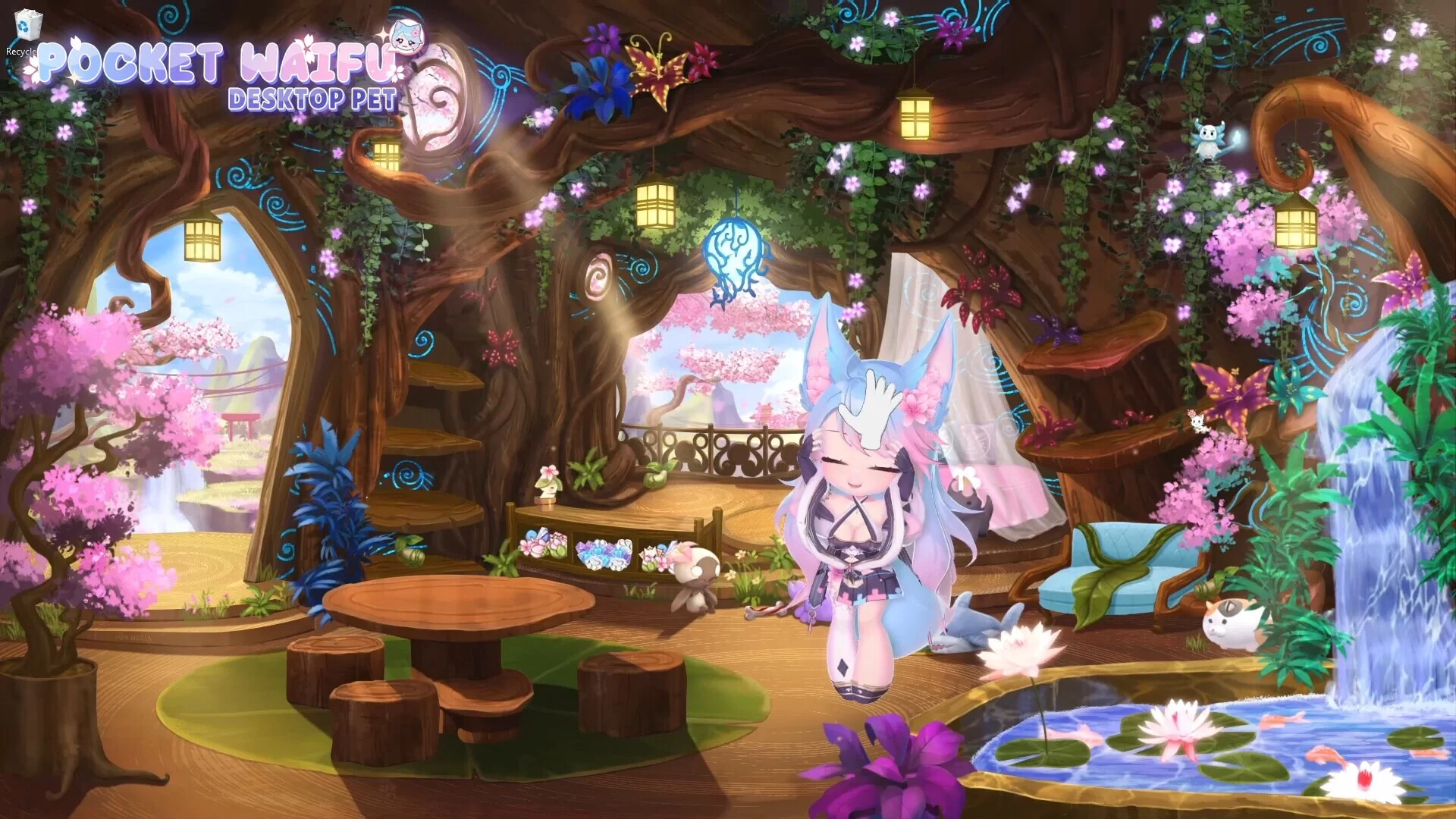 Изображение игры: Pocket Waifu: Desktop Pet