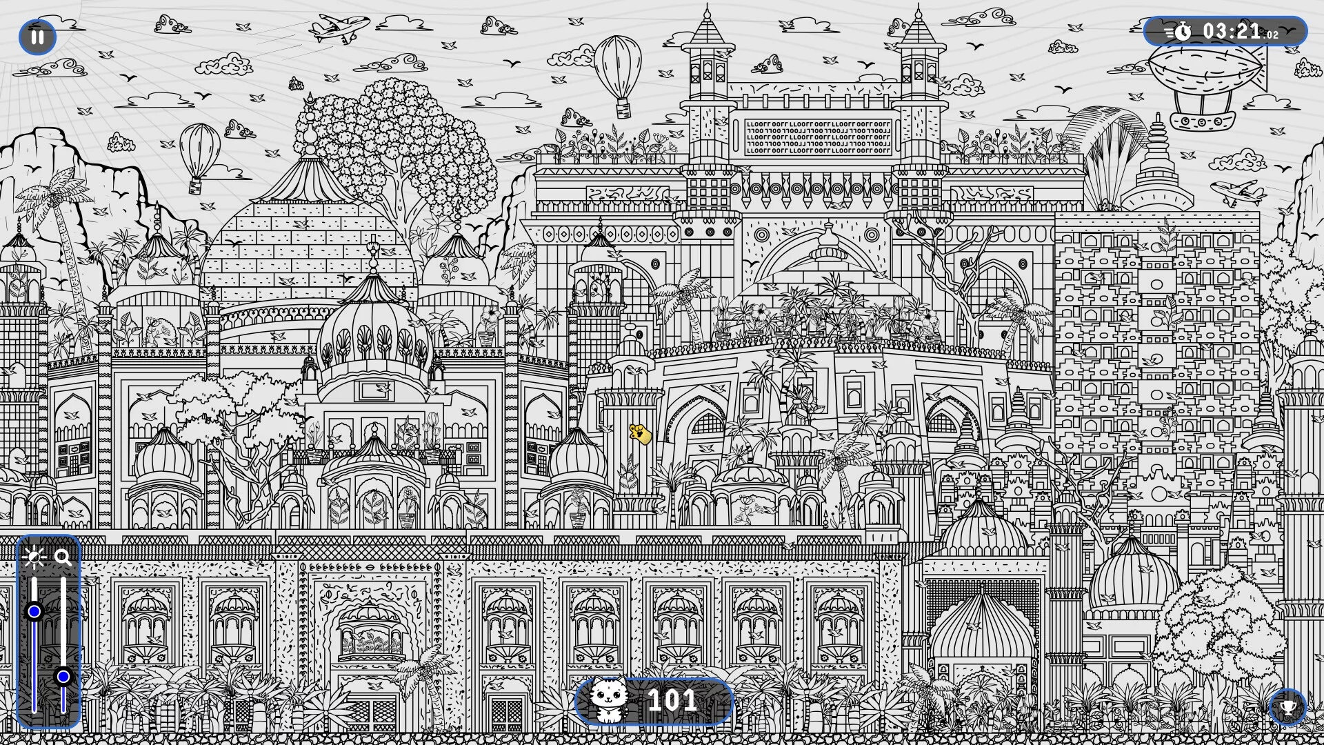 Изображение игры: 101 Cats Hidden in India