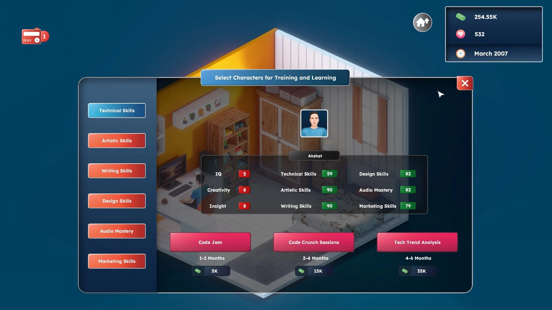 Изображение игры: Game Builder Tycoon - Prologue