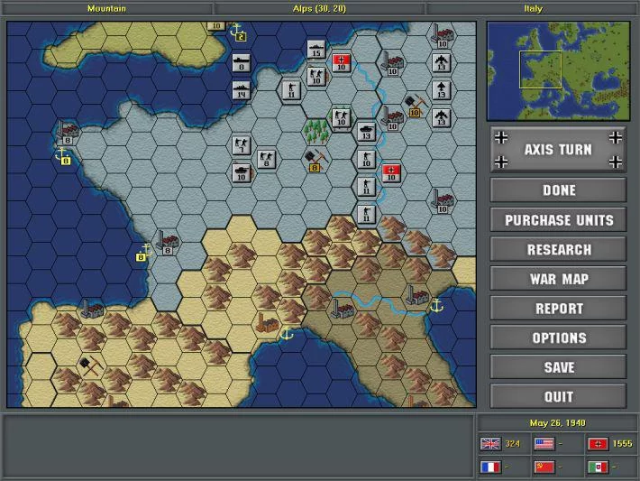Изображение игры: Strategic Command: European Theater