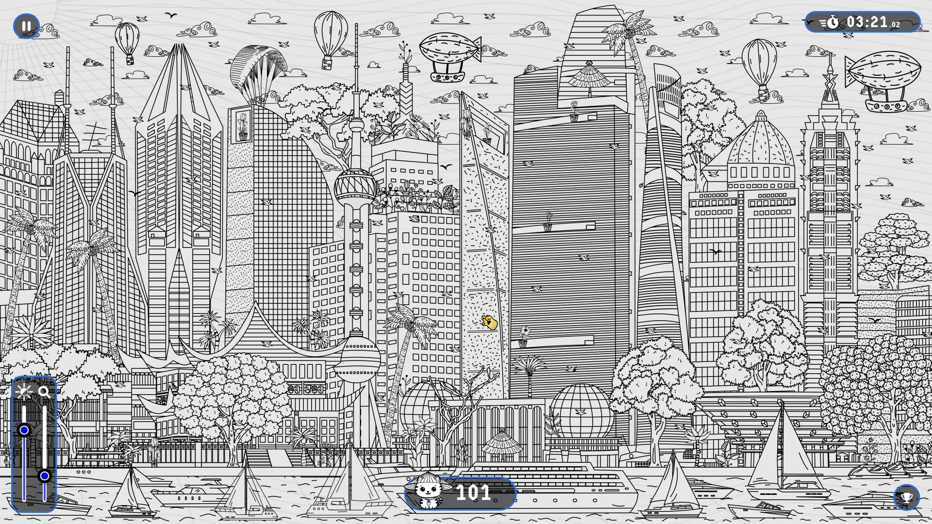 Изображение игры: 101 Cats Hidden in Shanghai