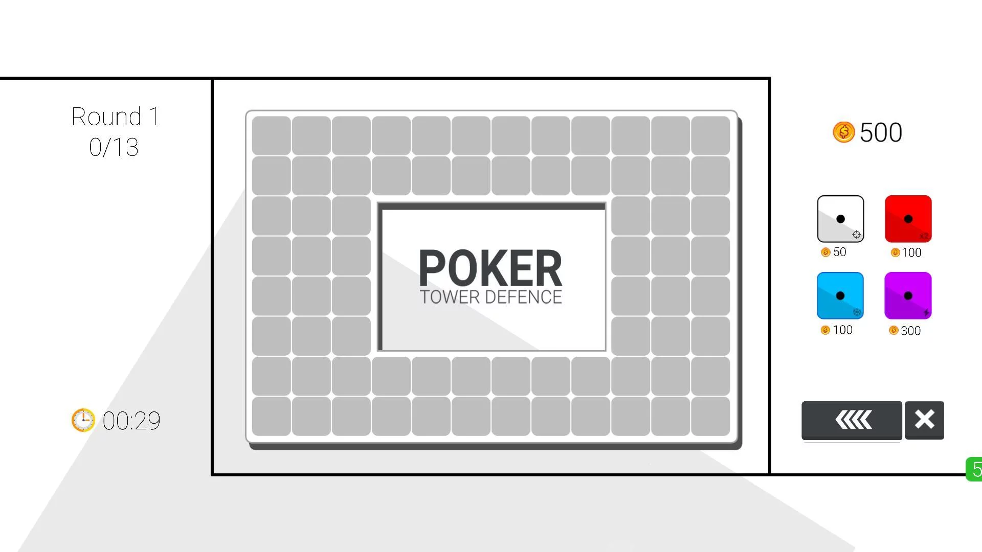 Изображение игры: Poker Tower Defense