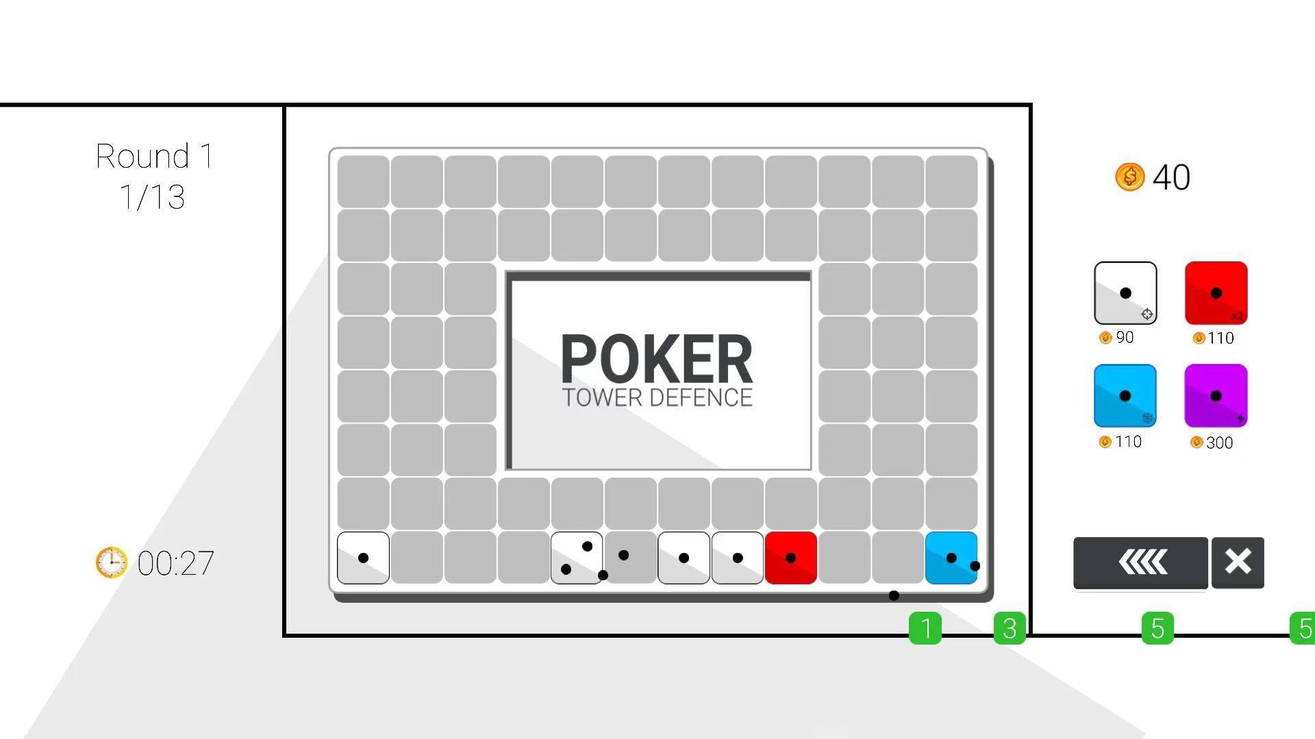 Изображение игры: Poker Tower Defense