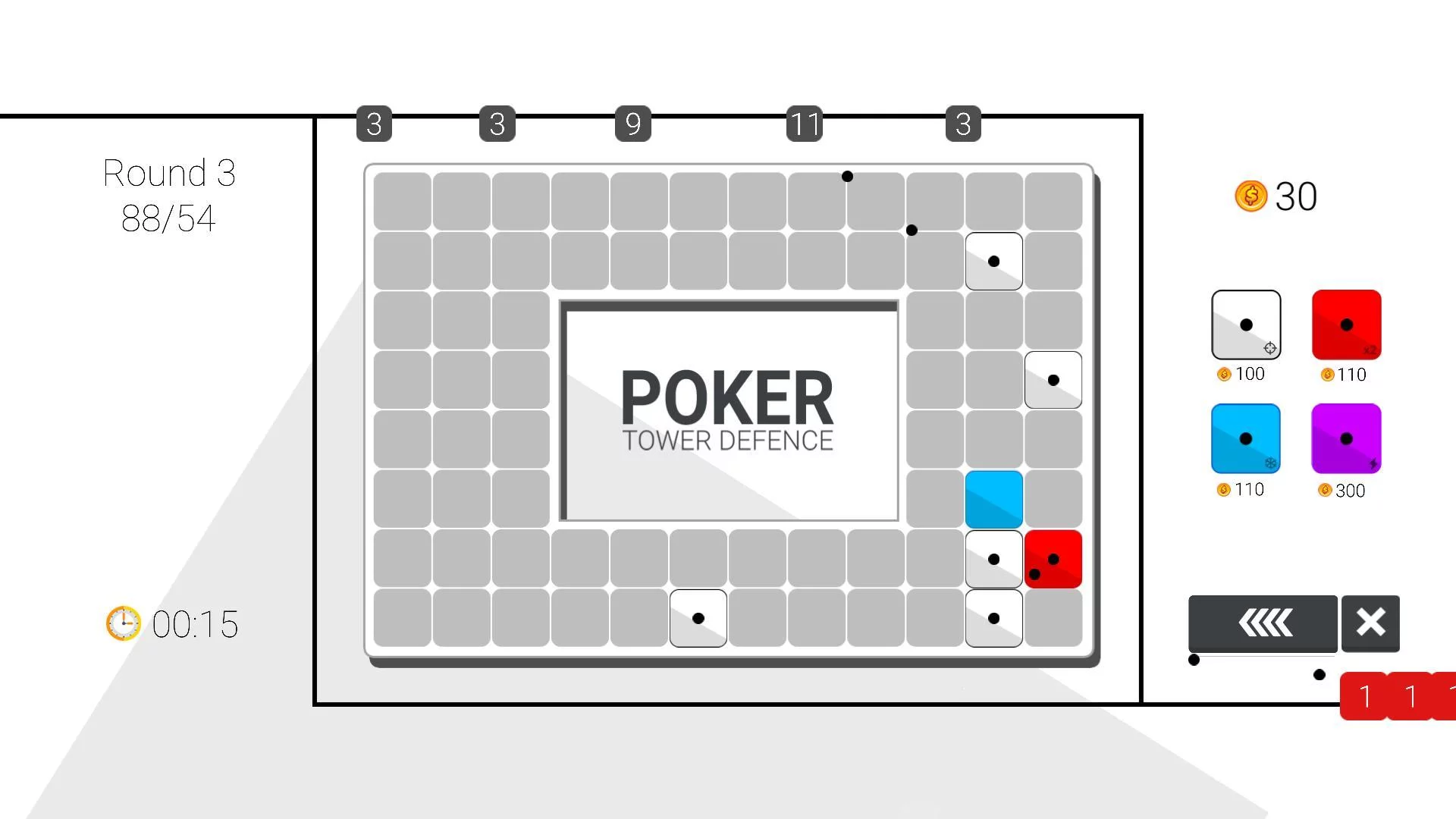Изображение игры: Poker Tower Defense