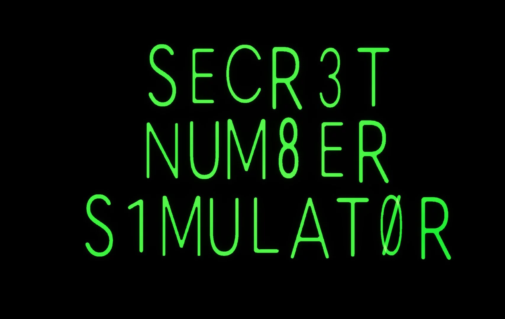Изображение игры: Secret Number Simulator