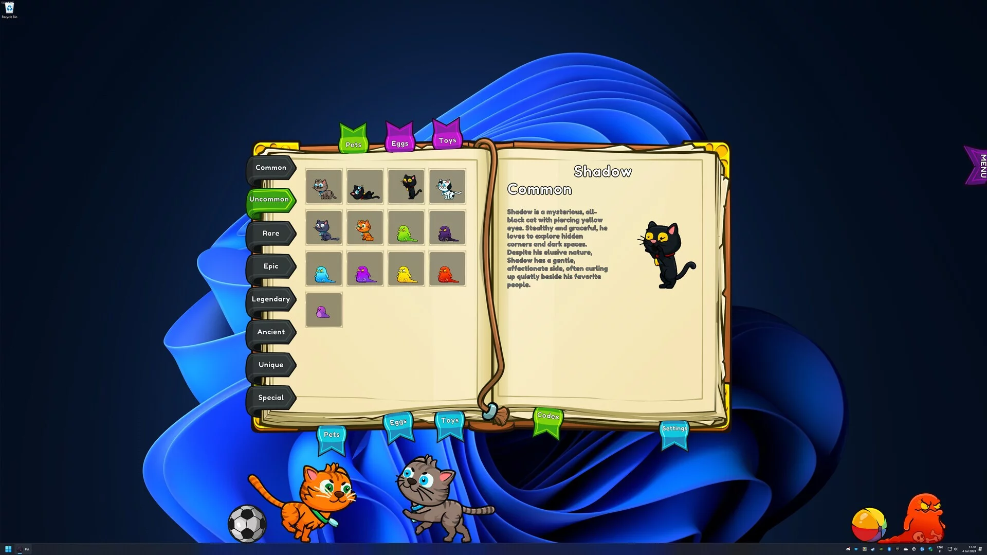 Изображение игры: Desktop Pets