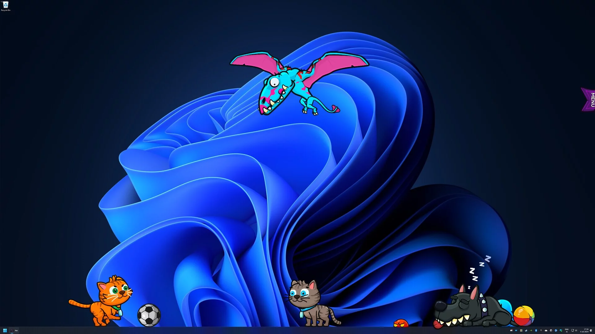 Изображение игры: Desktop Pets