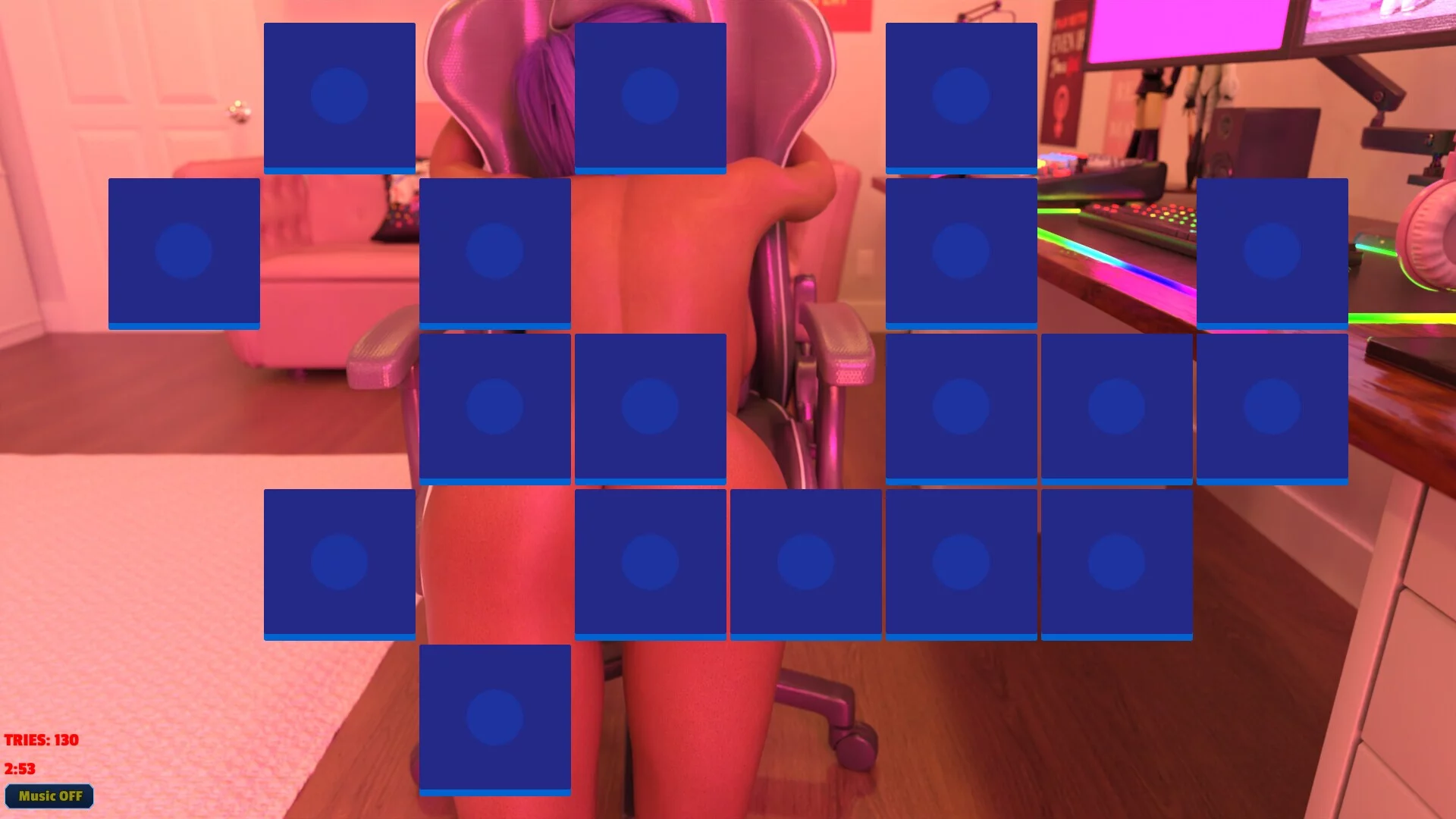 Изображение игры: Sexy Memory Puzzle - Gamer Girl