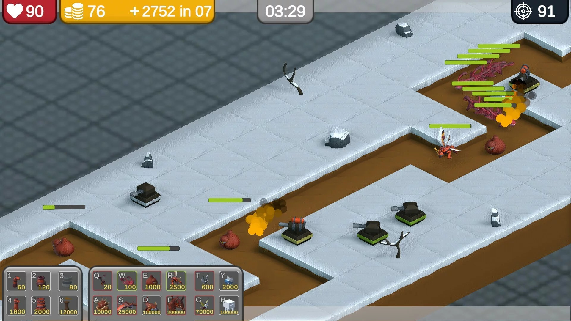 Изображение игры: Invaders Tower Defense Online