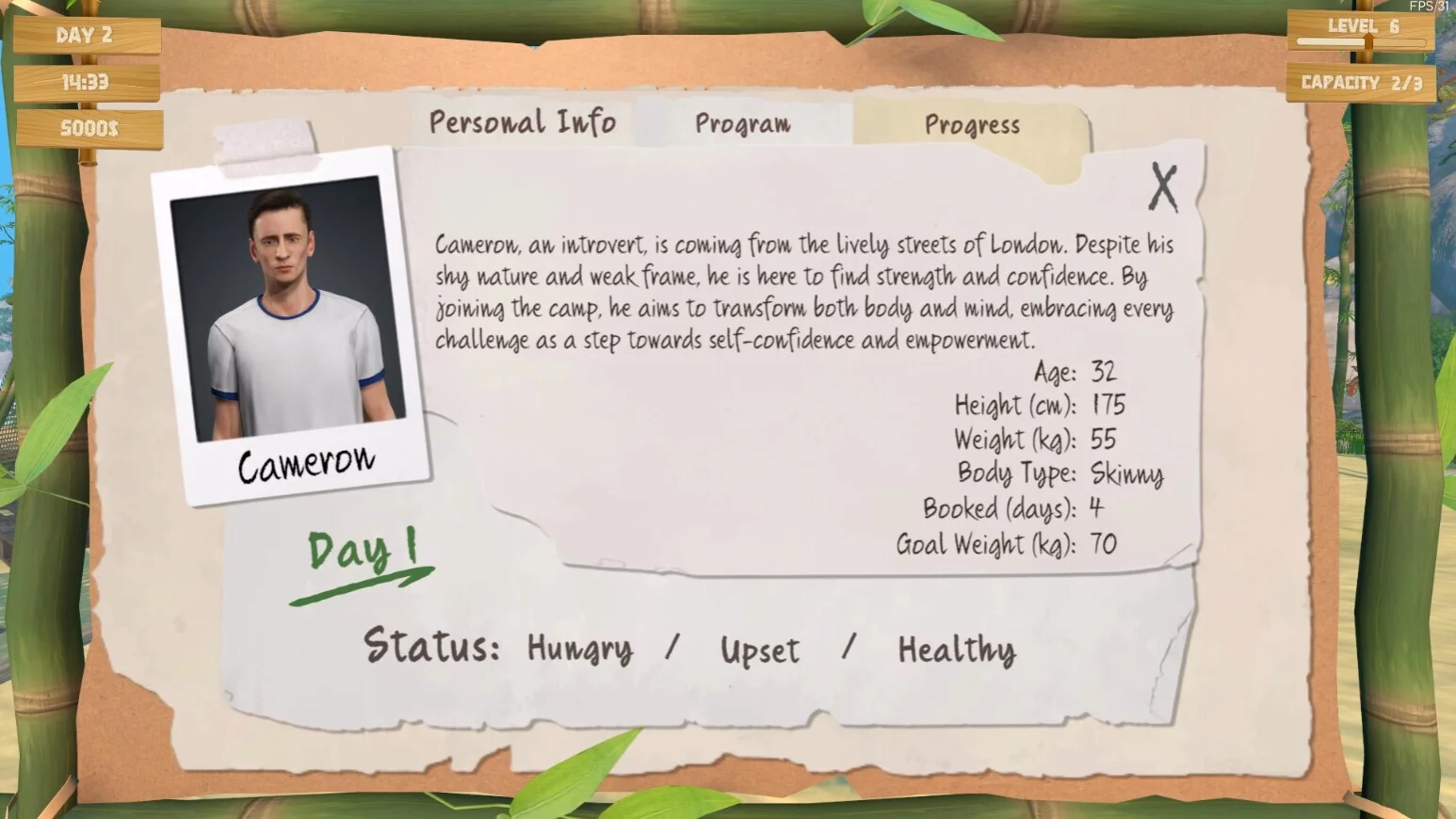 Изображение игры: Gym Camp Simulator: Prologue