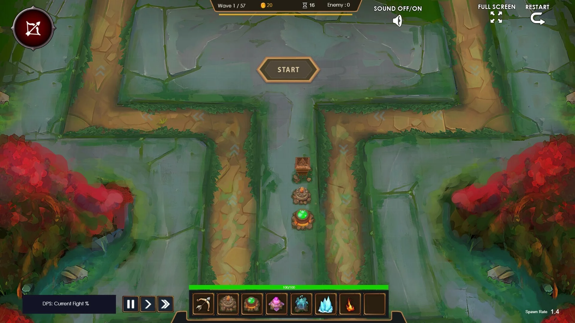 Изображение игры: Old School Tower Defense
