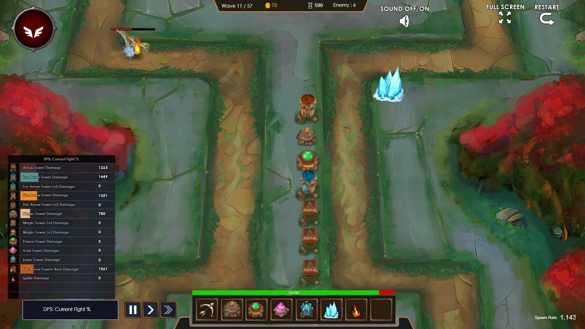 Изображение игры: Old School Tower Defense