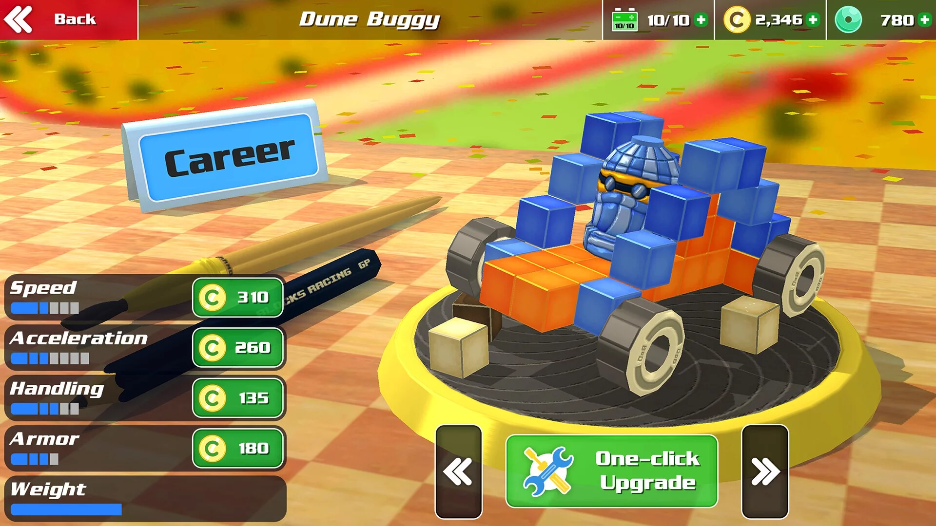 Изображение игры: Pixel Car Racing: Blocky Crash
