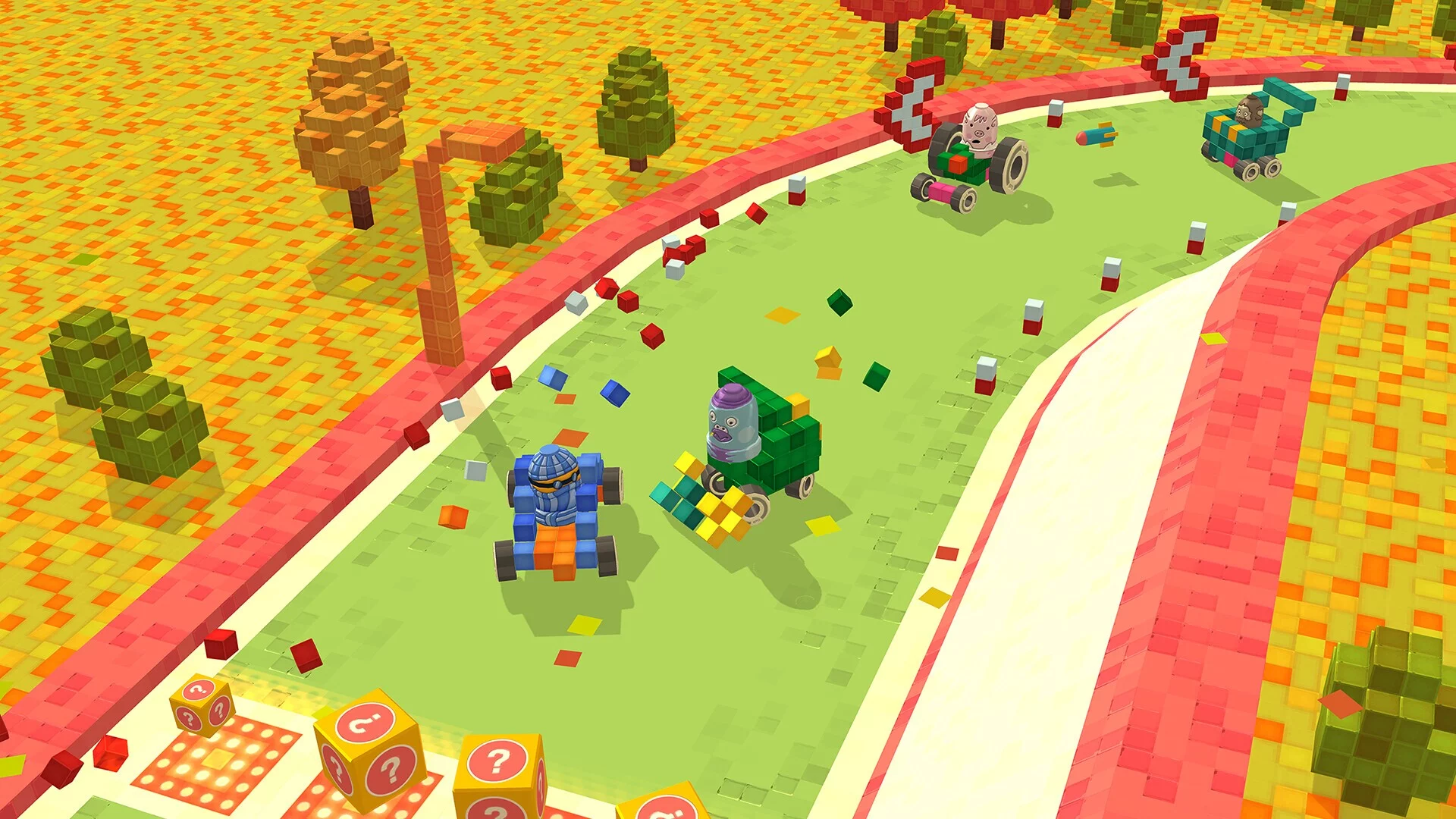 Изображение игры: Pixel Car Racing: Blocky Crash