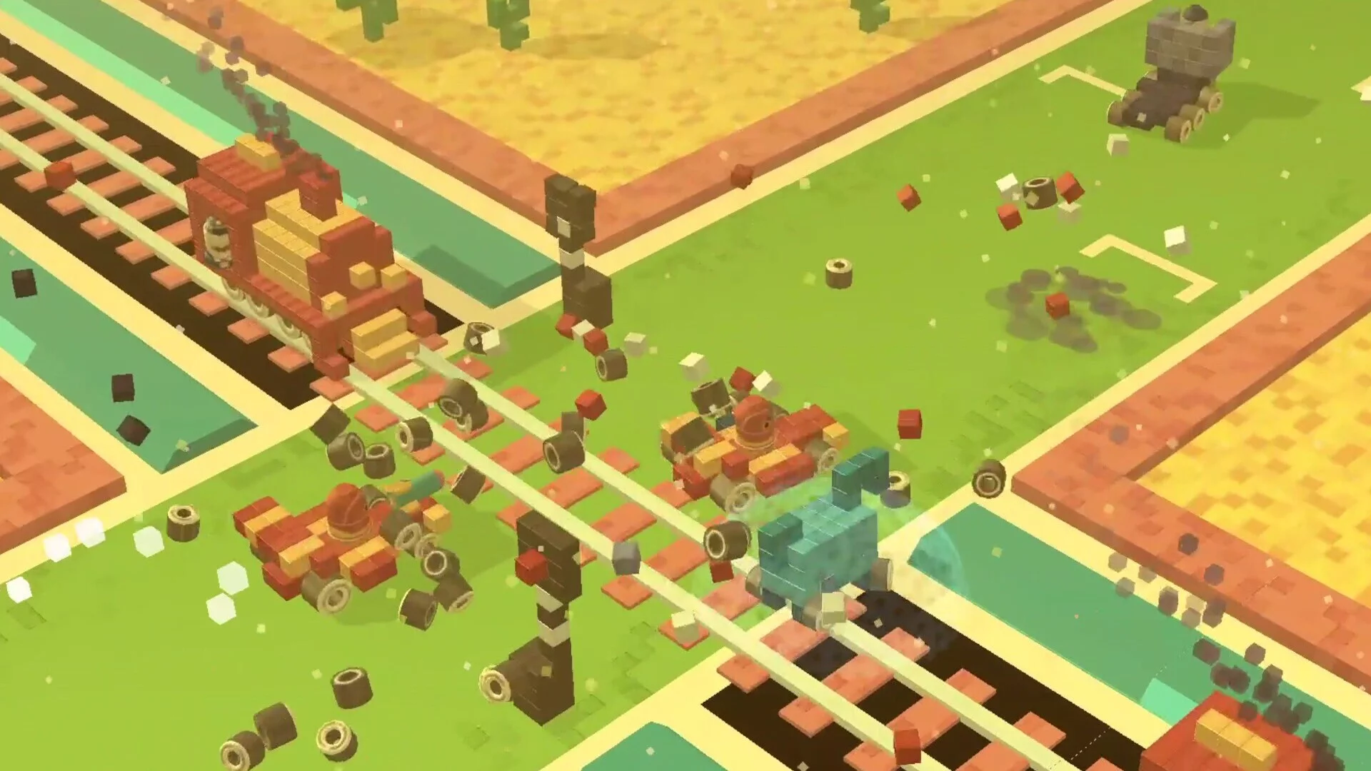 Изображение игры: Pixel Car Racing: Blocky Crash