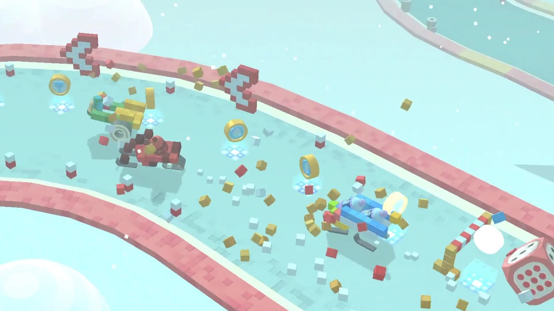 Изображение игры: Pixel Car Racing: Blocky Crash