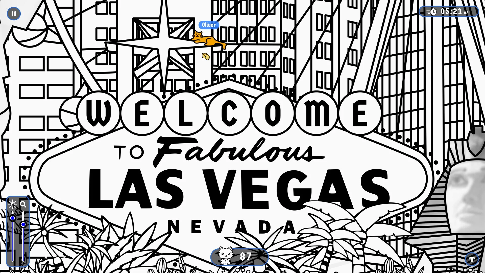 Изображение игры: 101 Cats Hidden in Las Vegas