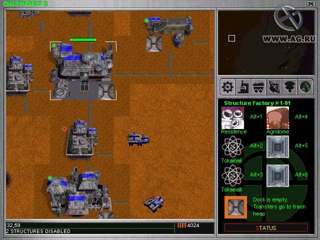 Изображение игры: Outpost 2: Divided Destiny