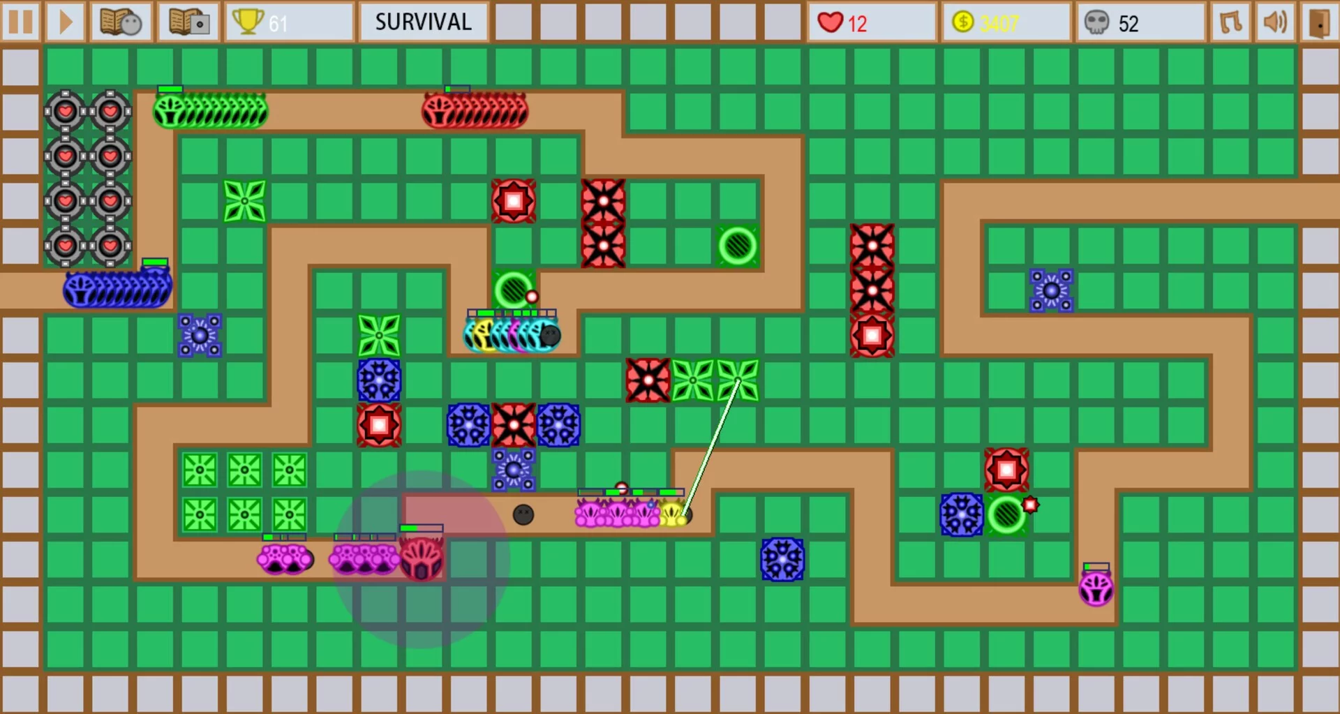 Изображение игры: Color Tower Defence