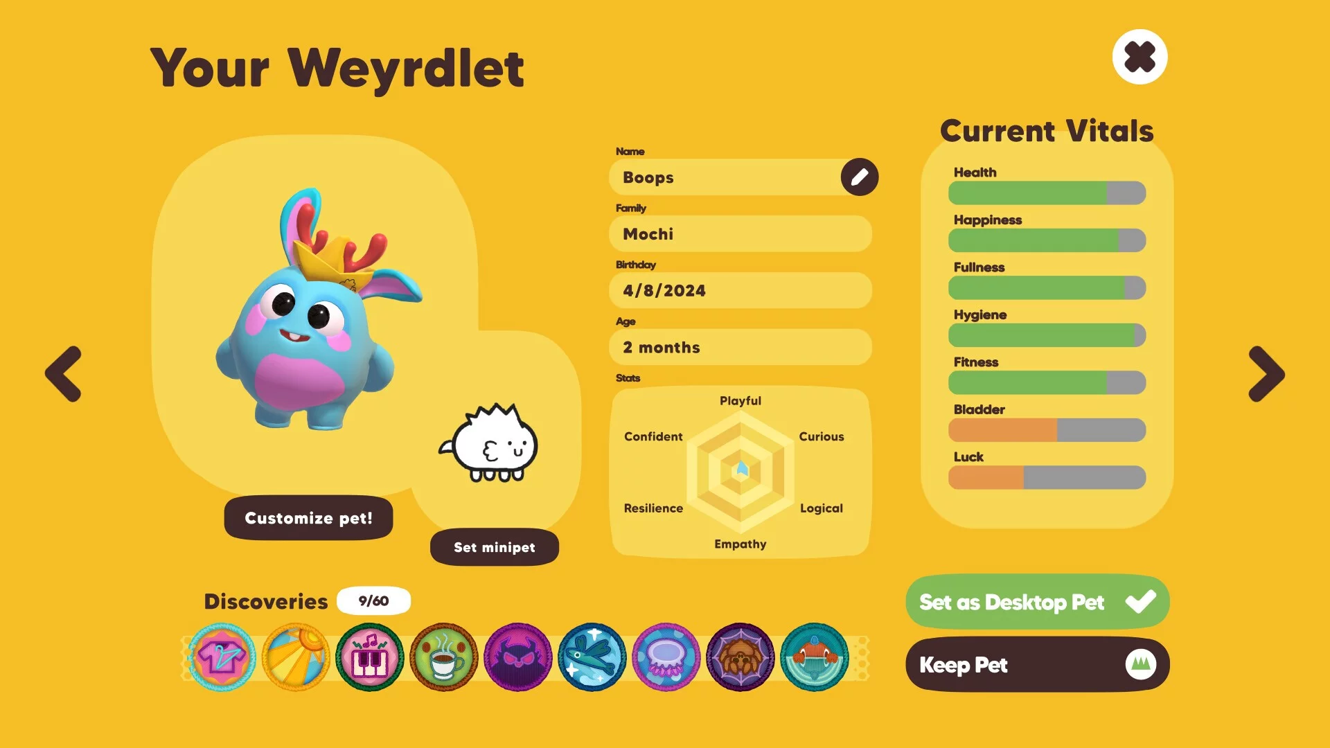 Изображение игры: Weyrdlets