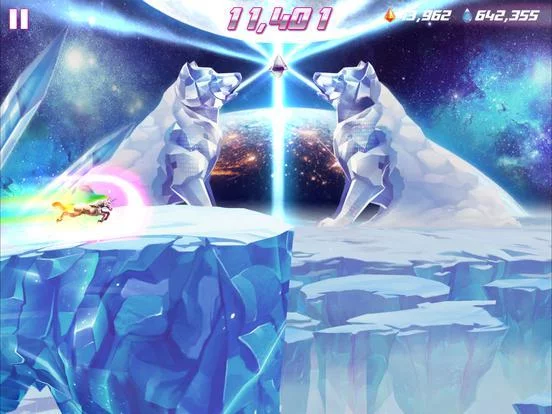 Изображение игры: Robot Unicorn Attack 2