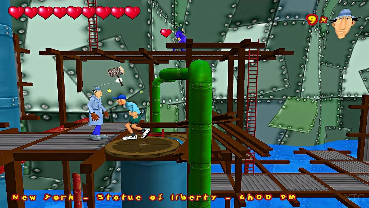 Изображение игры: Inspector Gadget: Mad Robots Invasion