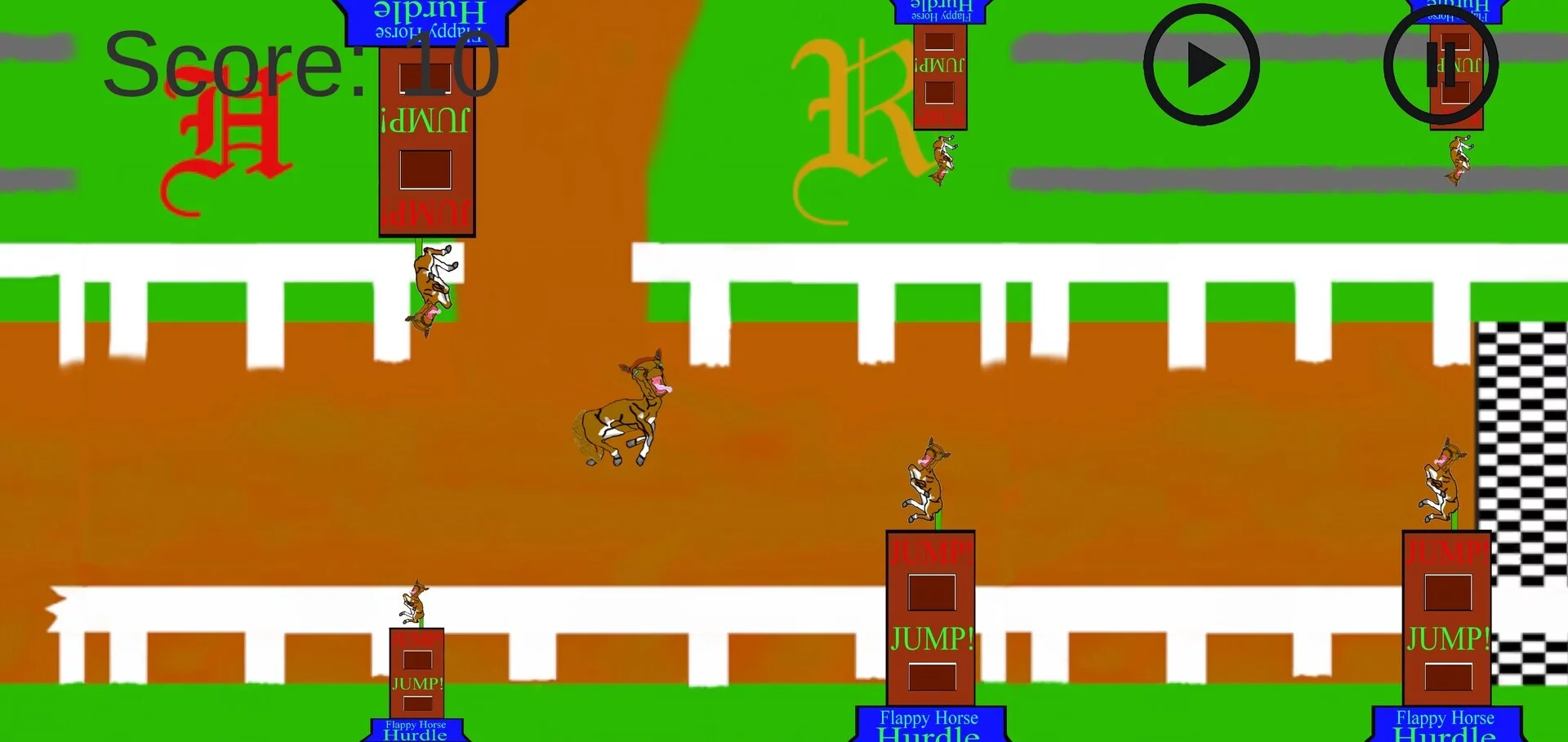 Изображение игры: Flappy Horse