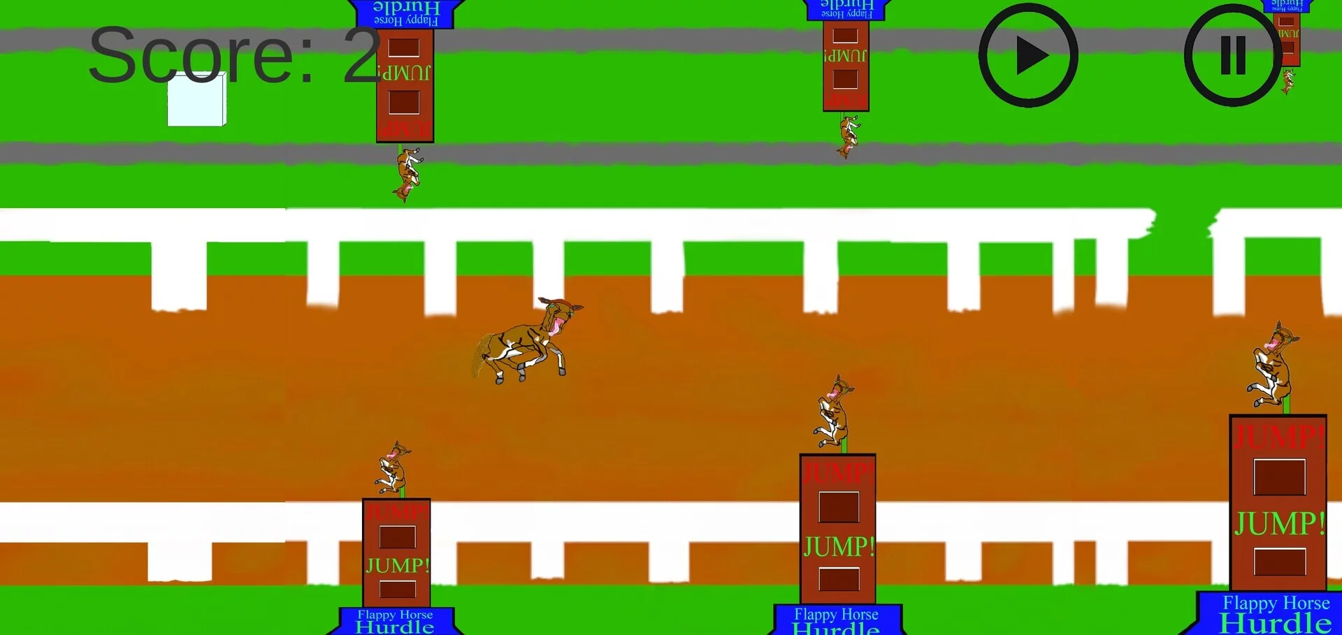 Изображение игры: Flappy Horse