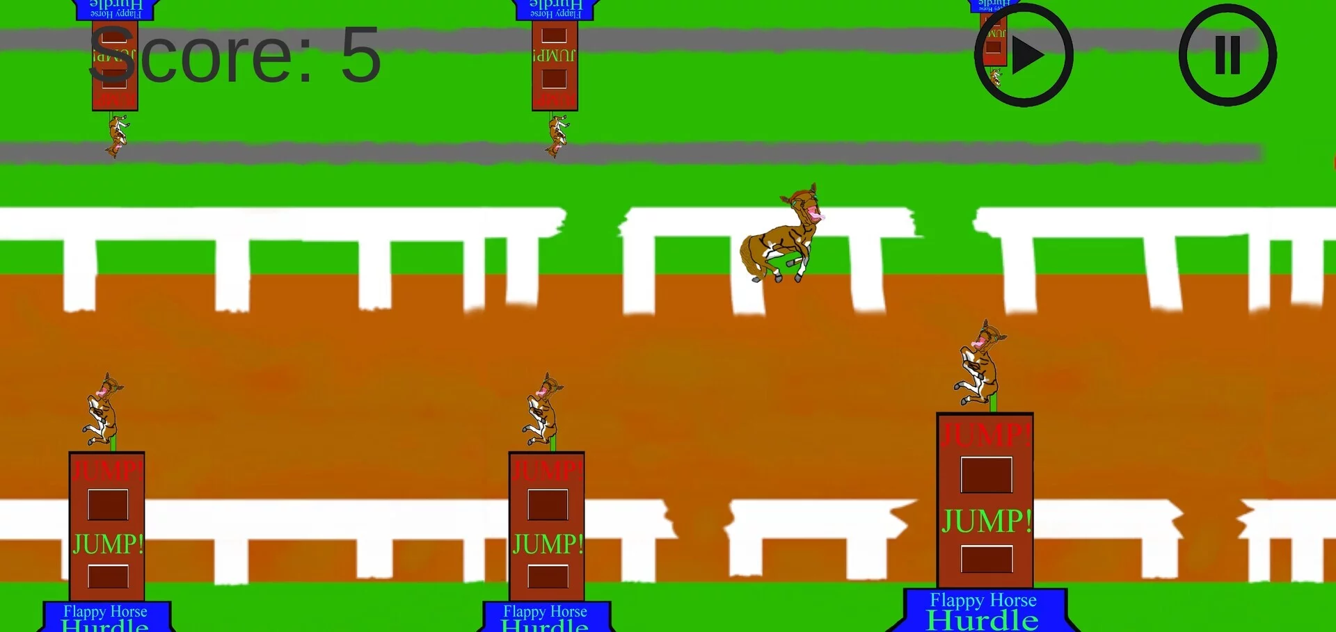 Изображение игры: Flappy Horse