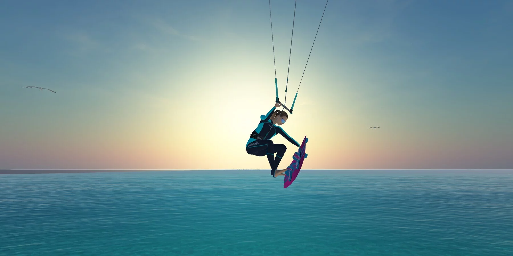 Изображение игры: Kiteboarding
