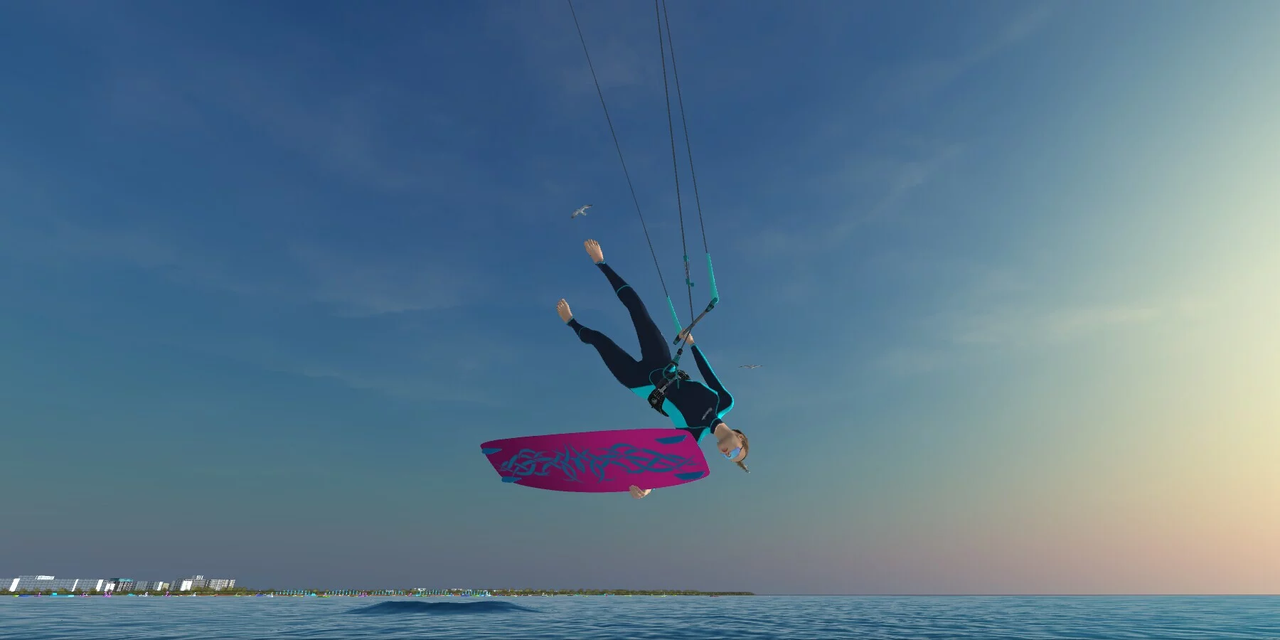 Изображение игры: Kiteboarding