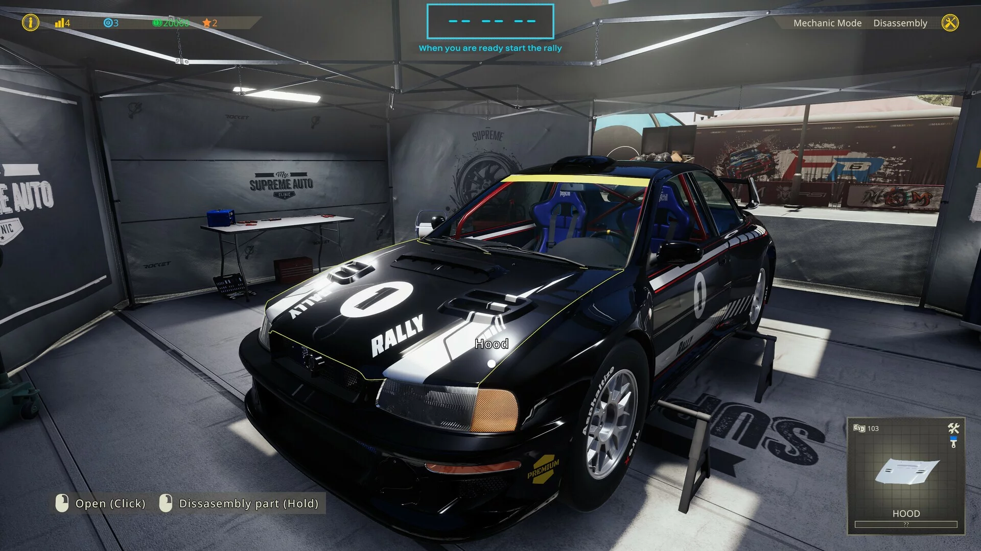 Изображение игры: Rally Mechanic Simulator: Prologue