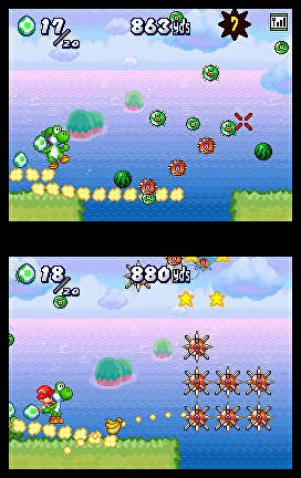 Изображение игры: Yoshi Touch & Go (DS)