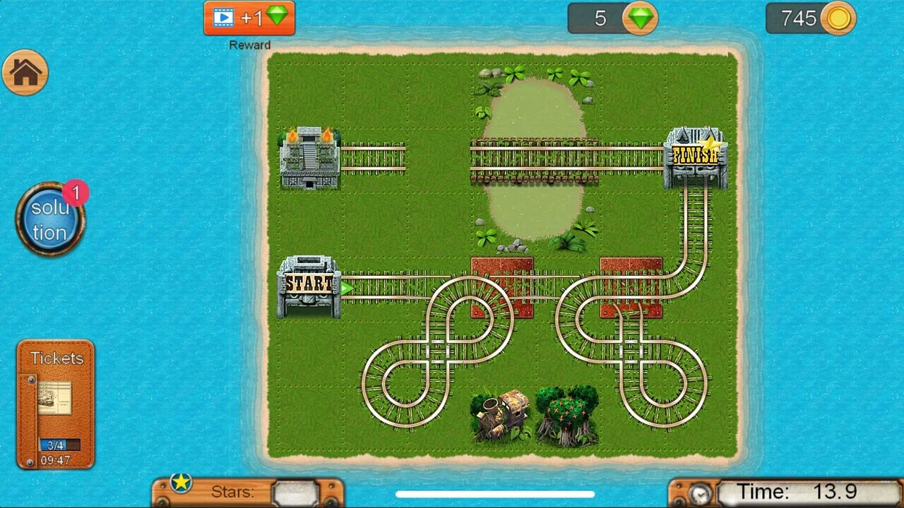 Изображение игры: Rail Maze 2