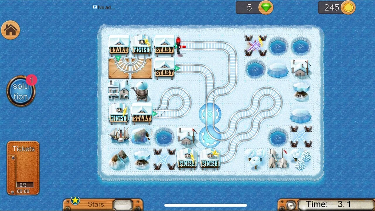 Изображение игры: Rail Maze 2