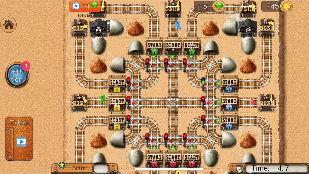 Изображение игры: Rail Maze 2