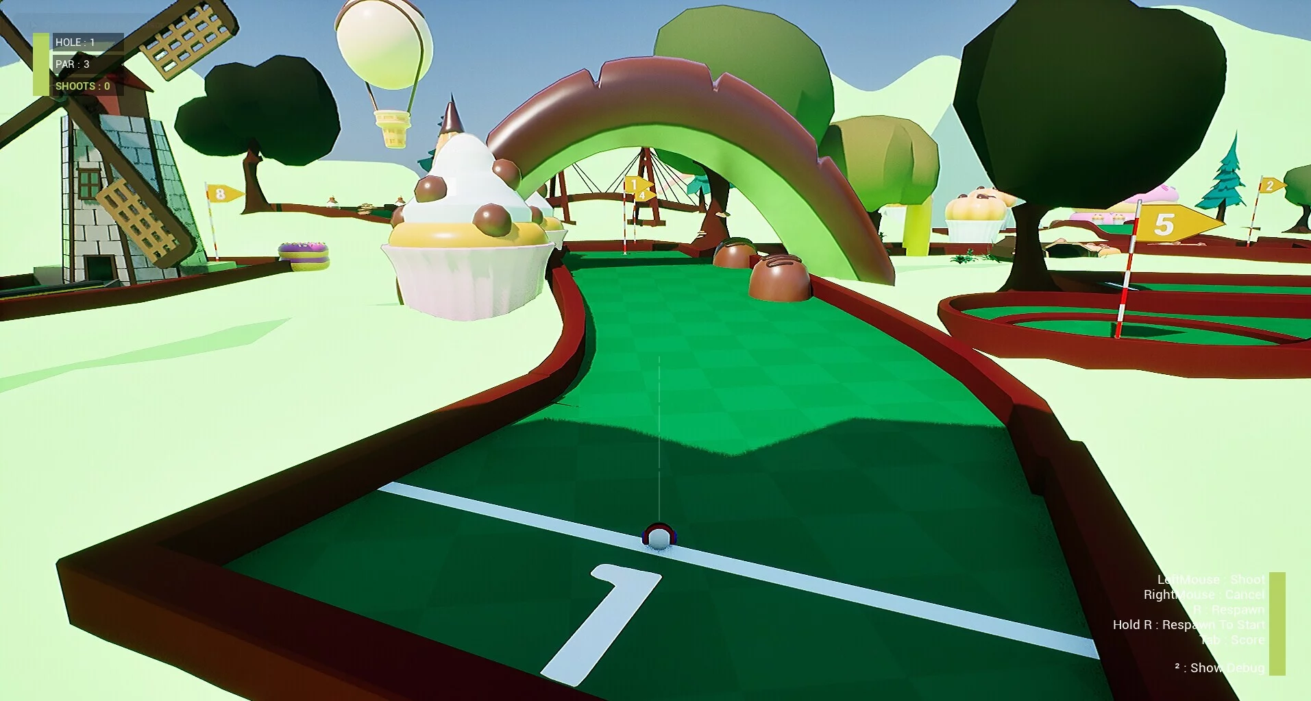 Изображение игры: Candy Golf