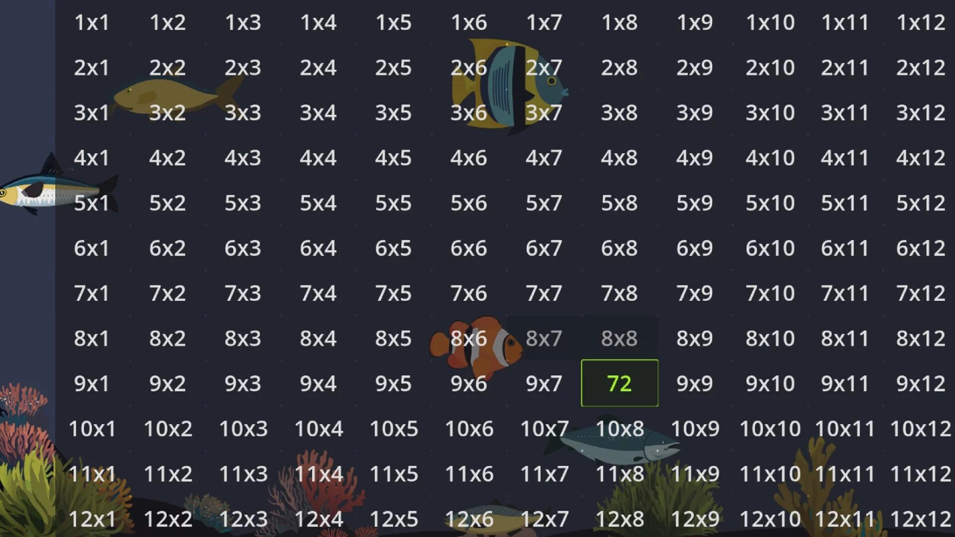 Изображение игры: Times Tables Games