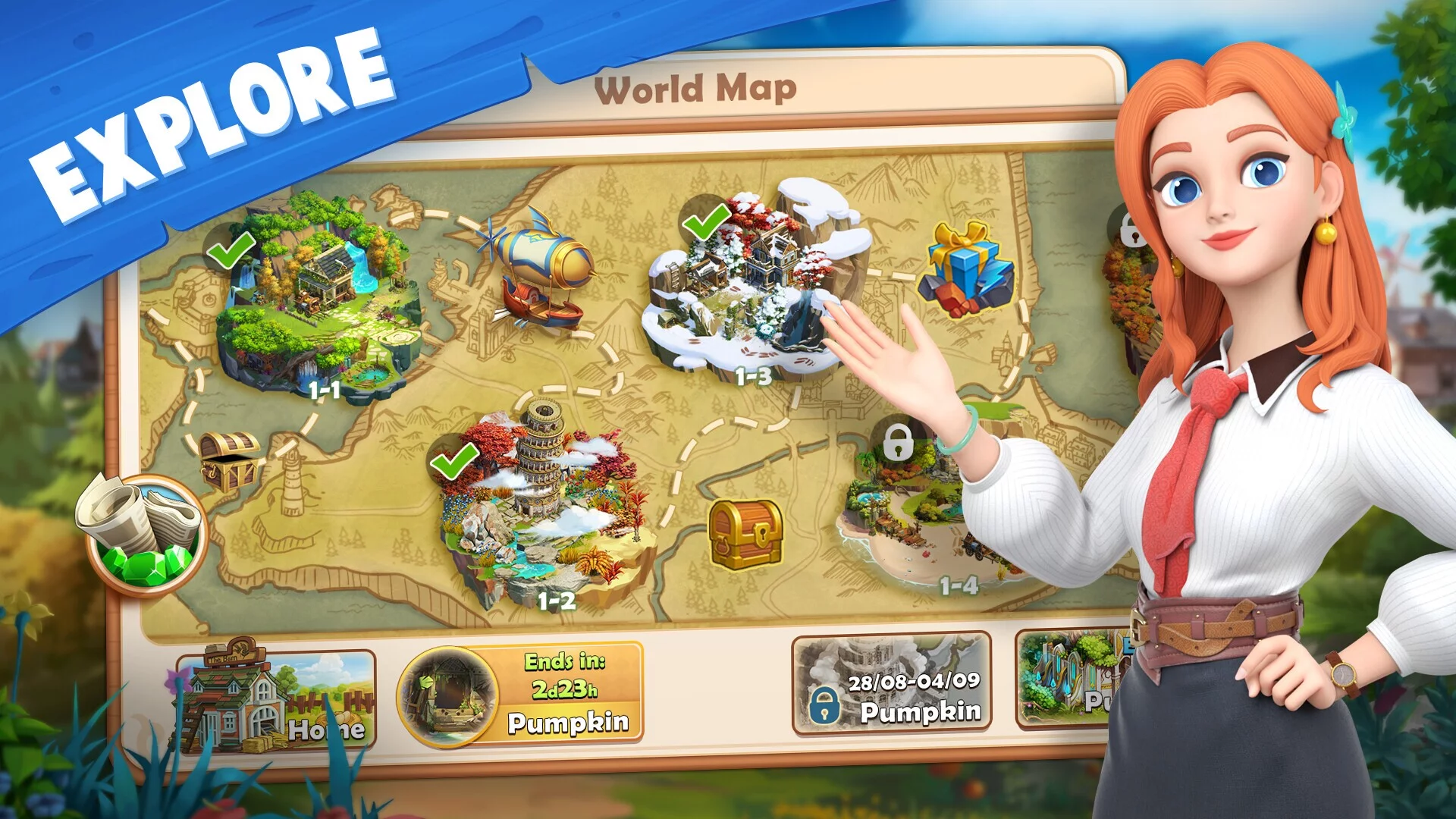 Изображение игры: Sarah's Adventure: Time Travel